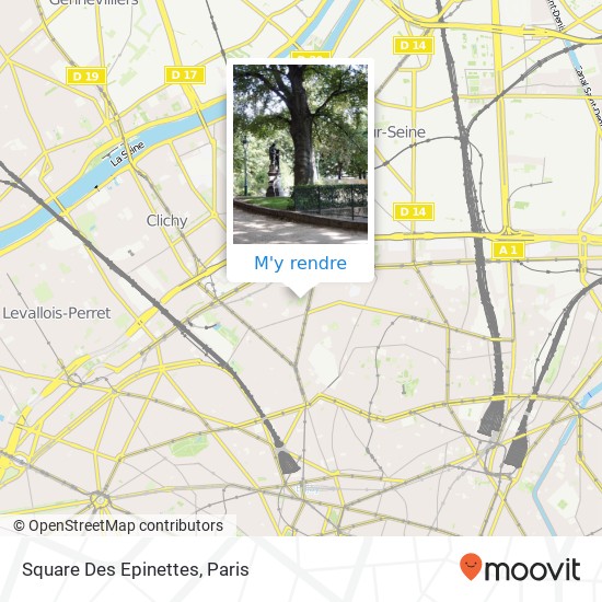 Square Des Epinettes plan