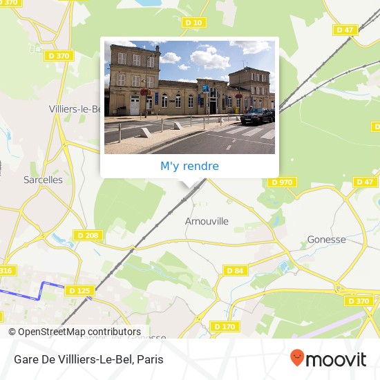 Gare De Villliers-Le-Bel plan