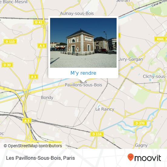 Les Pavillons-Sous-Bois plan