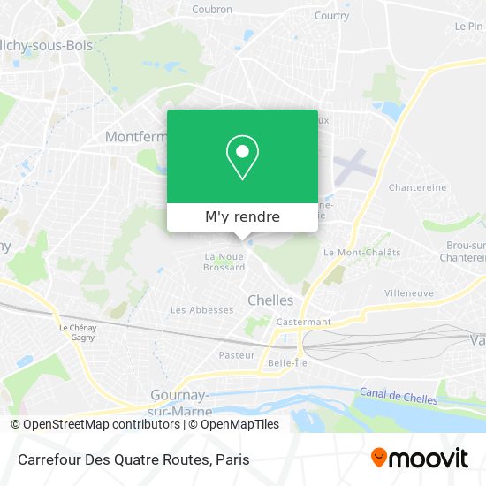 Carrefour Des Quatre Routes plan