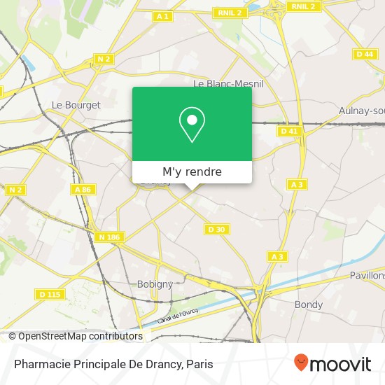 Pharmacie Principale De Drancy plan