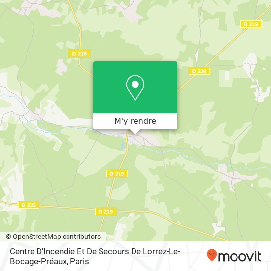 Centre D'Incendie Et De Secours De Lorrez-Le-Bocage-Préaux plan