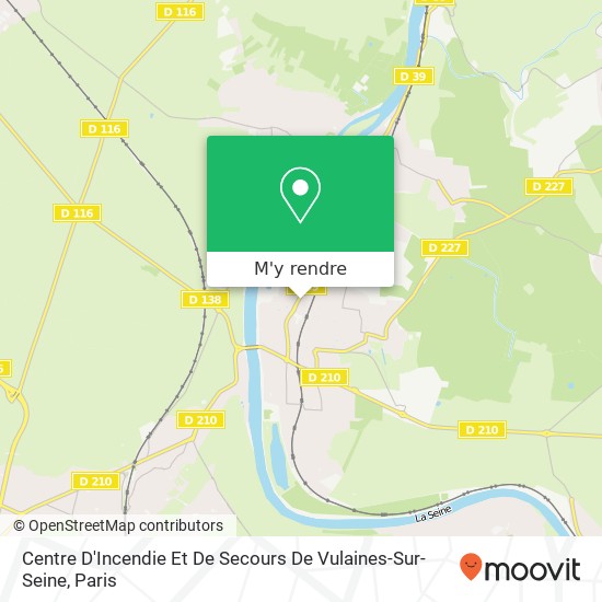 Centre D'Incendie Et De Secours De Vulaines-Sur-Seine plan