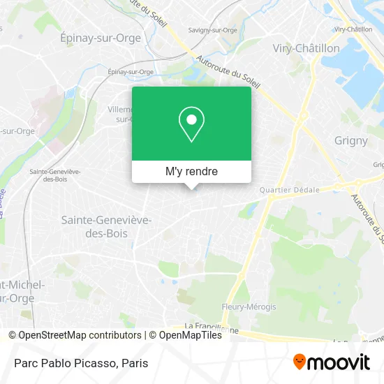 Parc Pablo Picasso plan