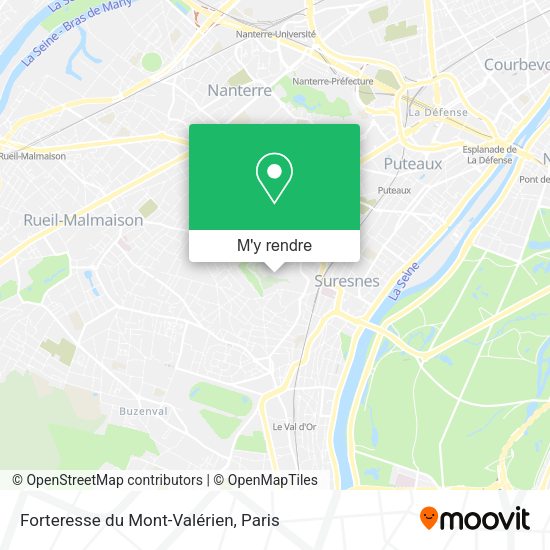 Forteresse du Mont-Valérien plan