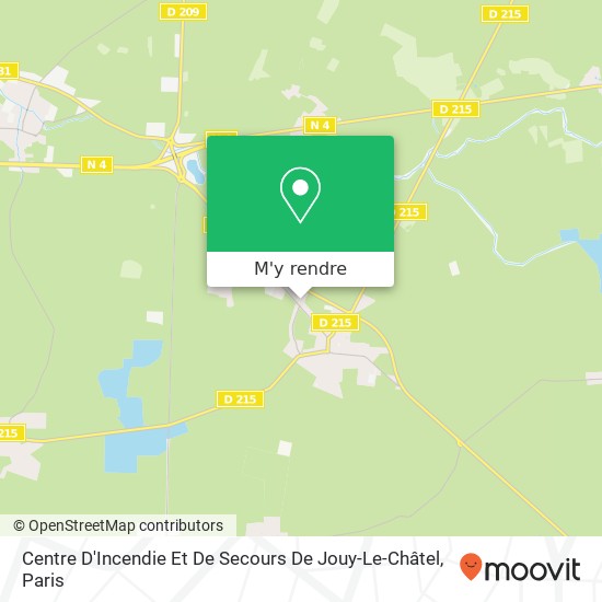 Centre D'Incendie Et De Secours De Jouy-Le-Châtel plan