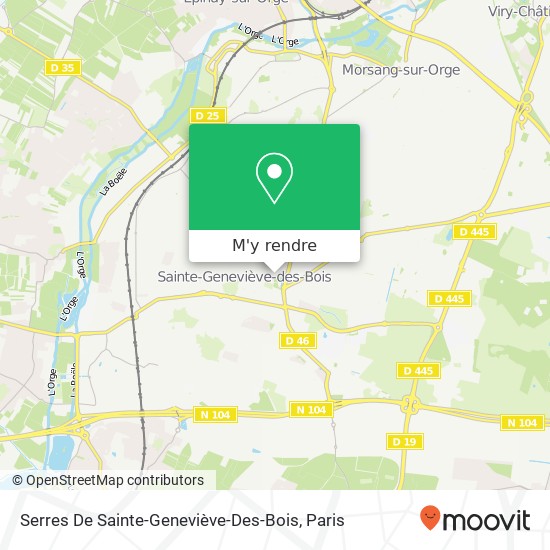 Serres De Sainte-Geneviève-Des-Bois plan