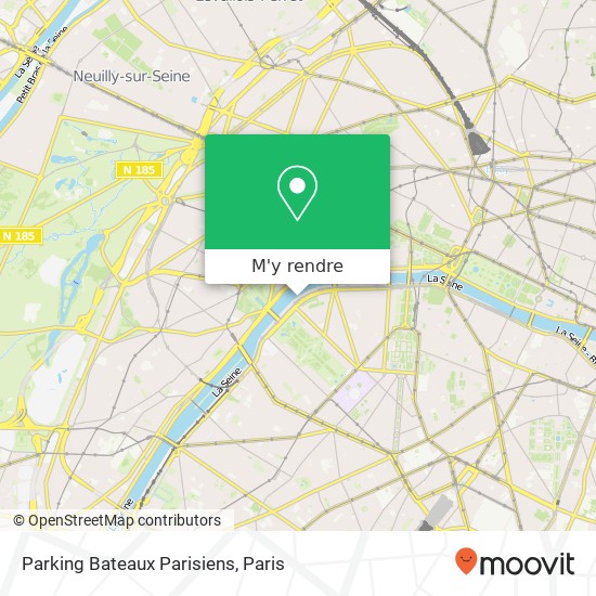 Parking Bateaux Parisiens plan