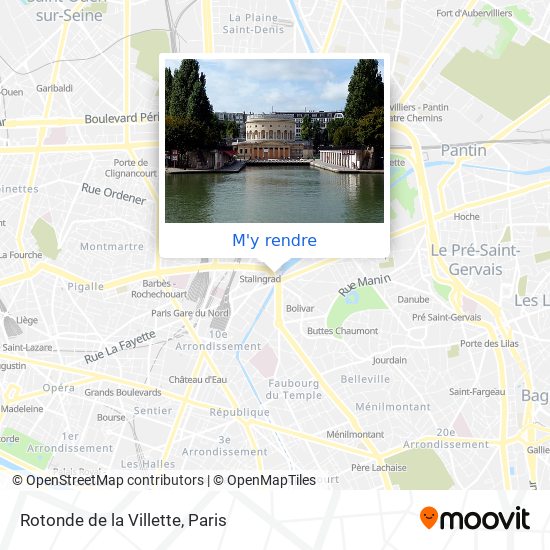 Rotonde de la Villette plan