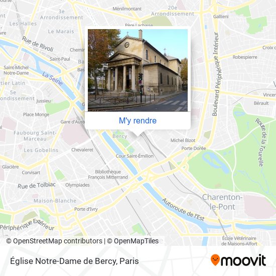 Église Notre-Dame de Bercy plan