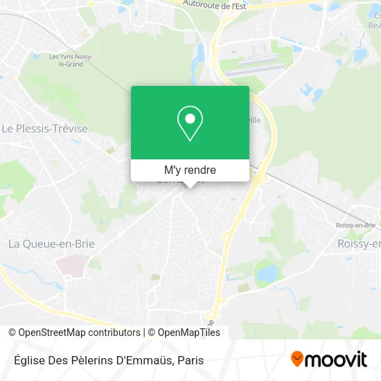 Église Des Pèlerins D'Emmaüs plan