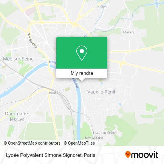 Lycée Polyvalent Simone Signoret plan