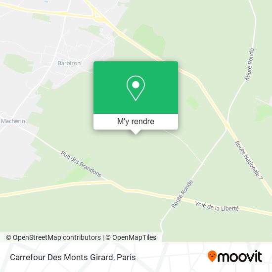 Carrefour Des Monts Girard plan
