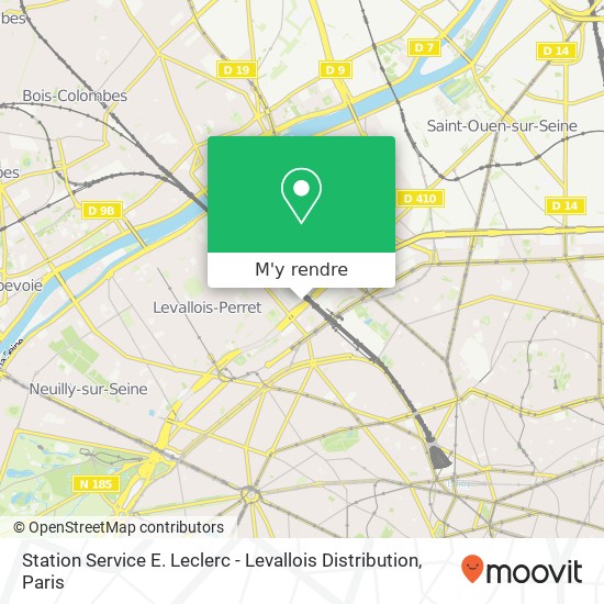 Station Service E. Leclerc - Levallois Distribution plan