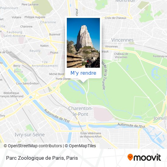 Parc Zoologique de Paris plan