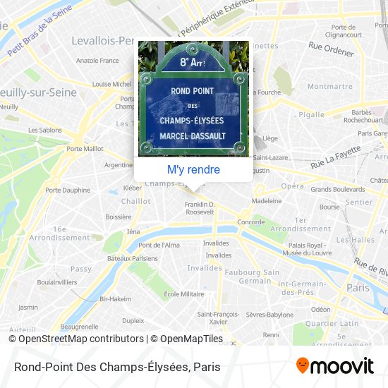 Rond-Point Des Champs-Élysées plan