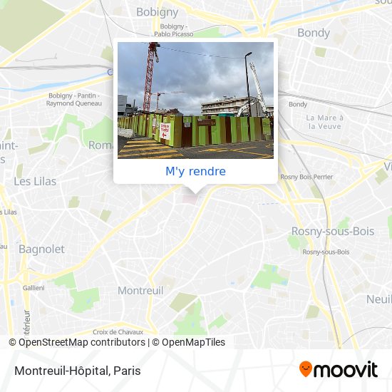 Montreuil-Hôpital plan