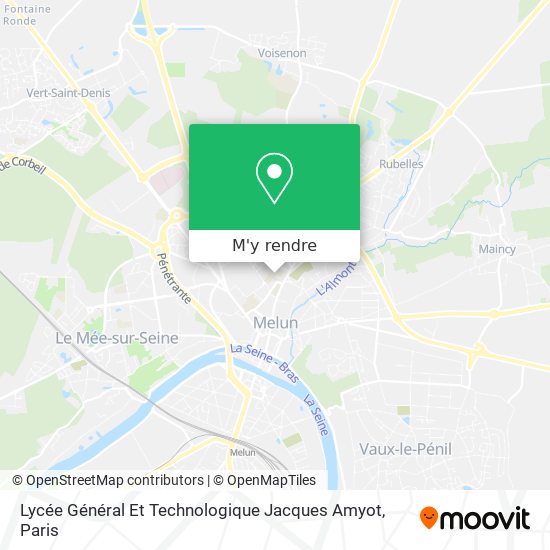 Lycée Général Et Technologique Jacques Amyot plan