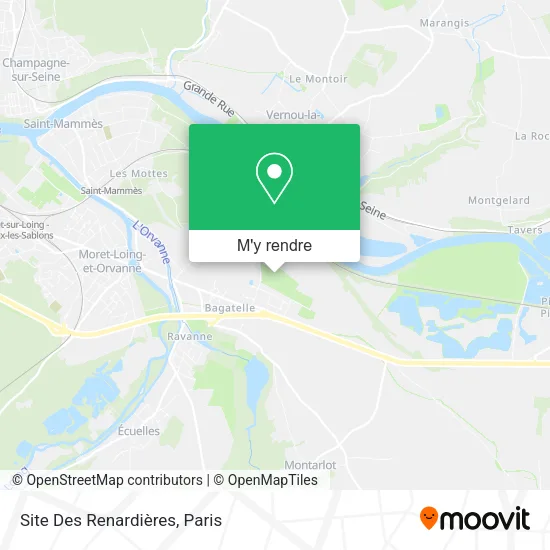 Site Des Renardières plan