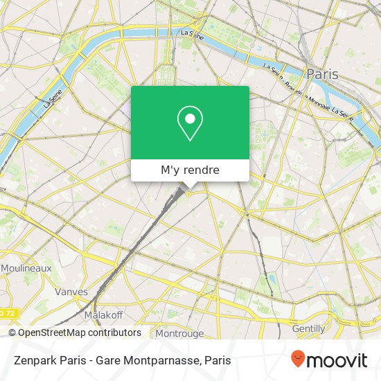 Zenpark Paris - Gare Montparnasse plan