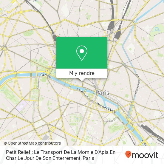 Petit Relief : Le Transport De La Momie D'Apis En Char Le Jour De Son Enterrement plan