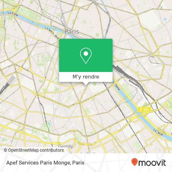 Apef Services Paris Monge plan