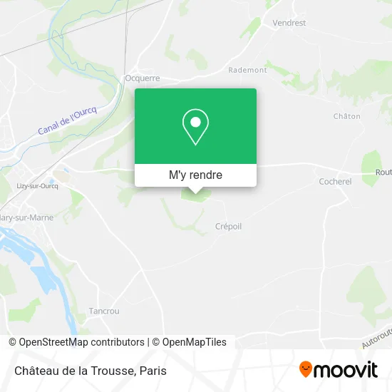 Château de la Trousse plan