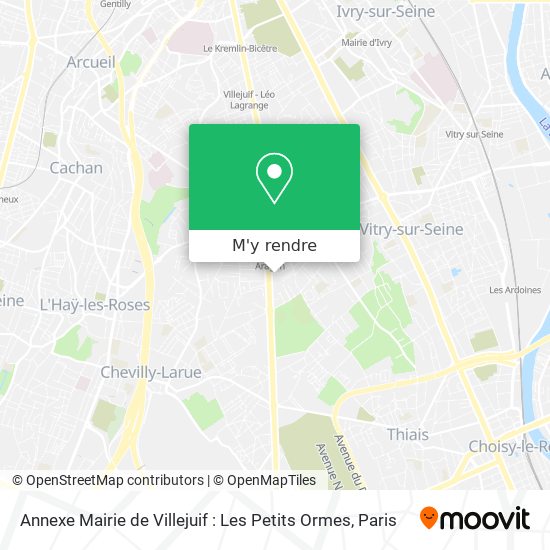 Annexe Mairie de Villejuif : Les Petits Ormes plan