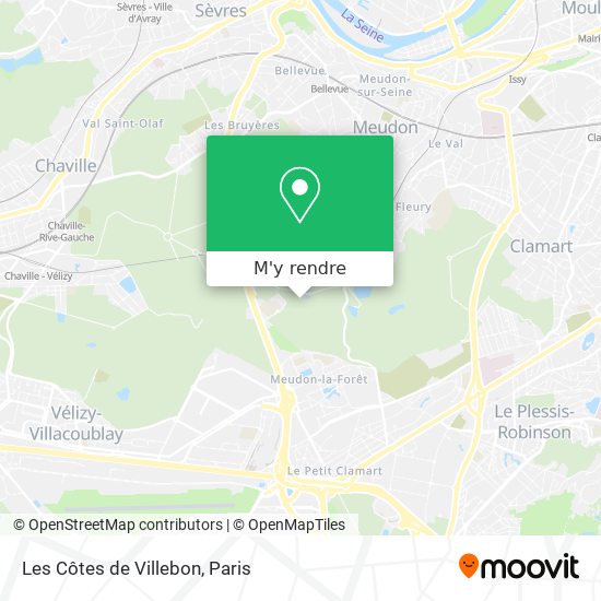 Les Côtes de Villebon plan