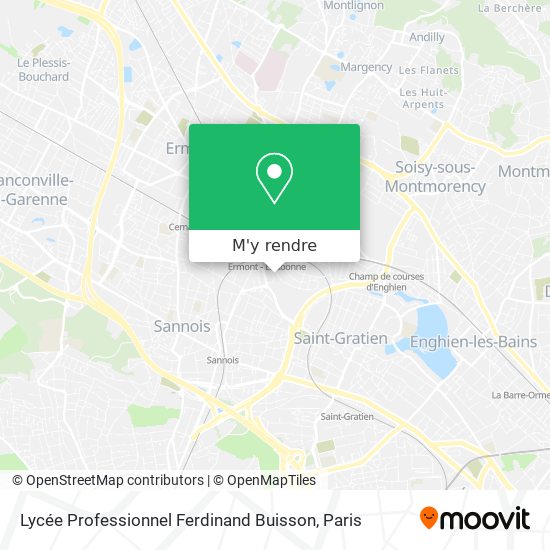Lycée Professionnel Ferdinand Buisson plan