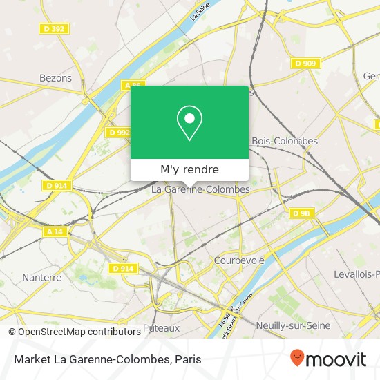 Market La Garenne-Colombes plan