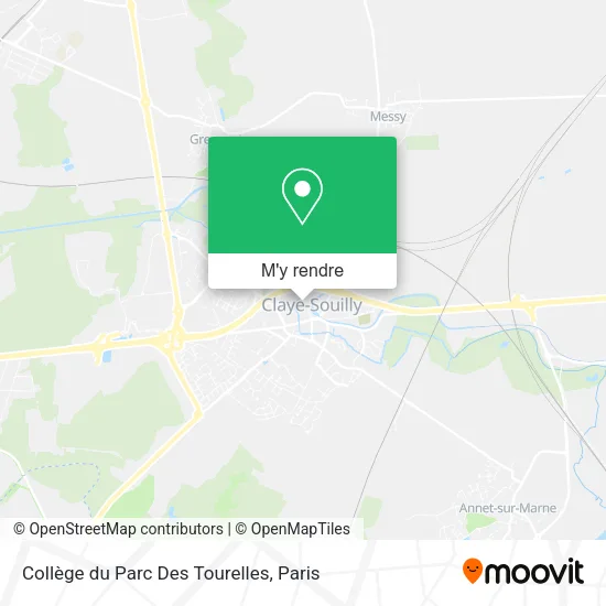 Collège du Parc Des Tourelles plan