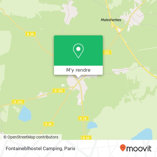 Fontaineblhostel Camping plan