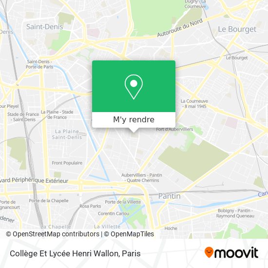 Collège Et Lycée Henri Wallon plan