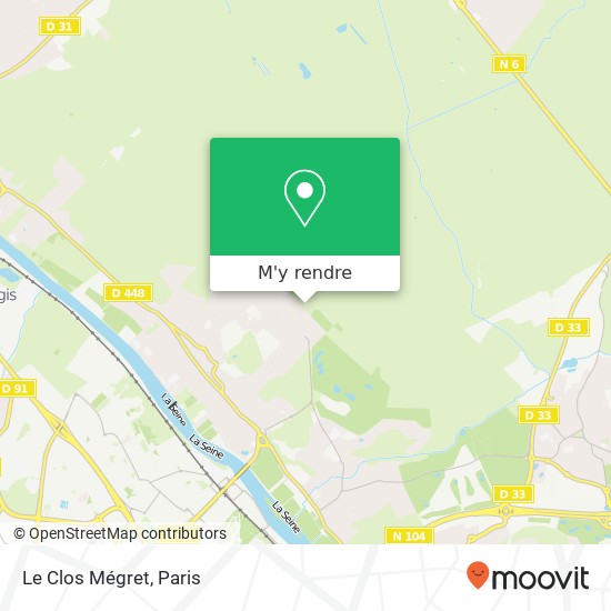 Le Clos Mégret plan