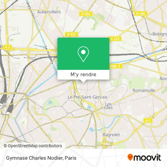 Gymnase Charles Nodier plan