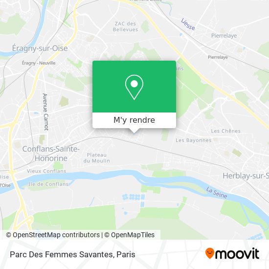 Parc Des Femmes Savantes plan