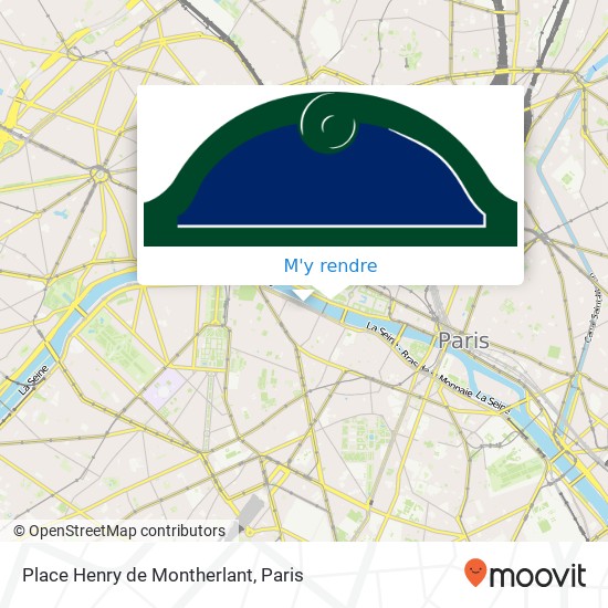 Place Henry de Montherlant plan