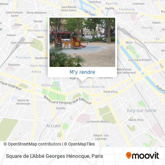 Square de L'Abbé Georges Hénocque plan