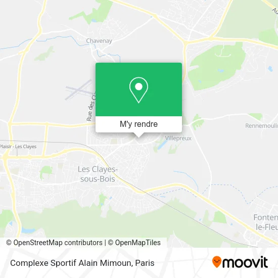 Complexe Sportif Alain Mimoun plan
