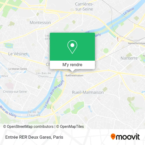 Entrée RER Deux Gares plan