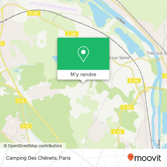 Camping Des Chênets plan