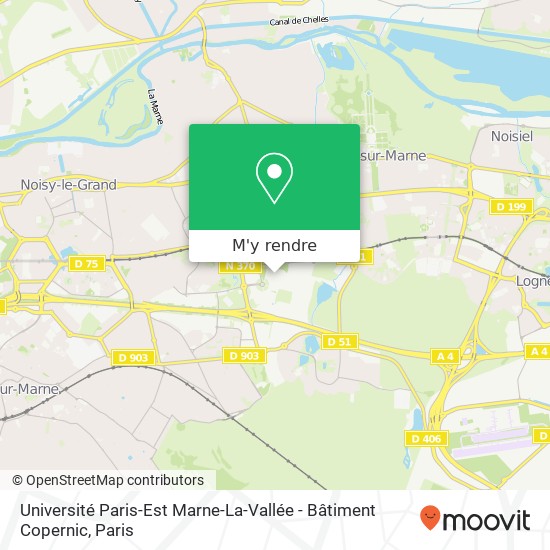 Université Paris-Est Marne-La-Vallée - Bâtiment Copernic plan