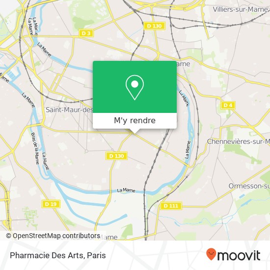 Pharmacie Des Arts plan