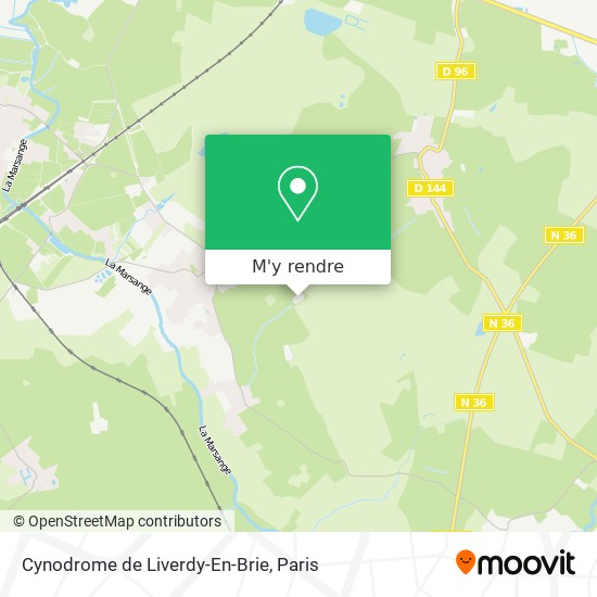Cynodrome de Liverdy-En-Brie plan