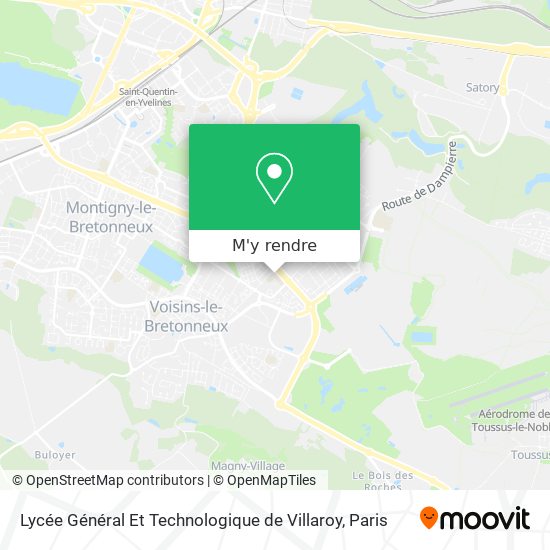 Lycée Général Et Technologique de Villaroy plan