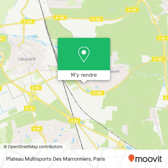 Plateau Multisports Des Marronniers plan