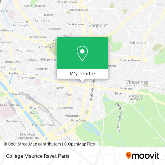 Collège Maurice Ravel plan