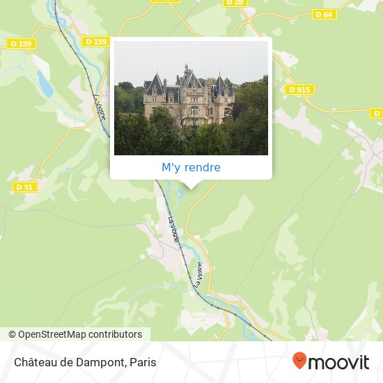 Château de Dampont plan