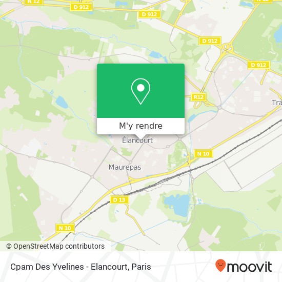 Cpam Des Yvelines - Elancourt plan